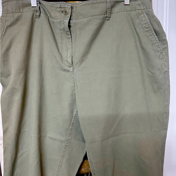 Petite 2X The Talbots Jogger Pant in Olive - Picture 2 of 11